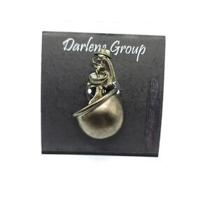 Halloween Witch Cauldron Halloween Black Tone Enamel Darlene Group Pin Brooch B